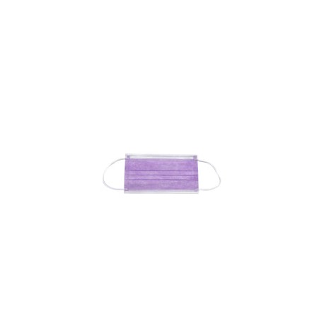 CUBREBOCAS ADULTO PLISADO VIOLETA