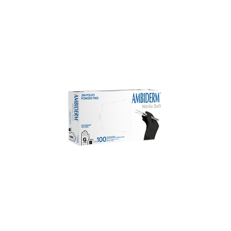GUANTE NITRILO SOFT NEGRO — condones